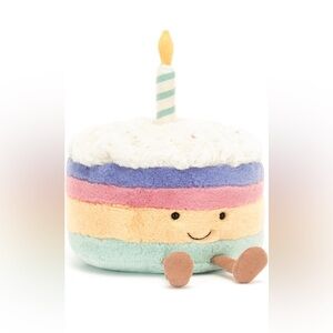 Jellycat Amuseables Rainbow Birthday Cake-Medium